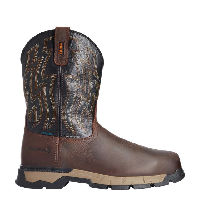 Rebar Flex Western Waterproof Wide Square Toe Composite Toe Work Boot
